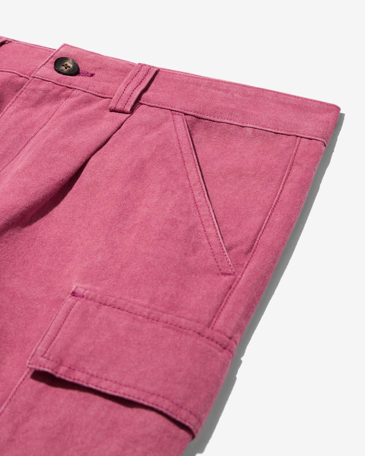 Pleated Cargo Shorts