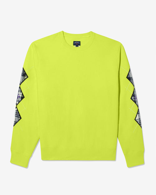 Noah - Argyle Appliqué Sweatshirt-Lime