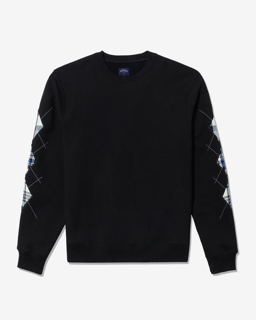 Noah - Argyle Appliqué Sweatshirt-Black