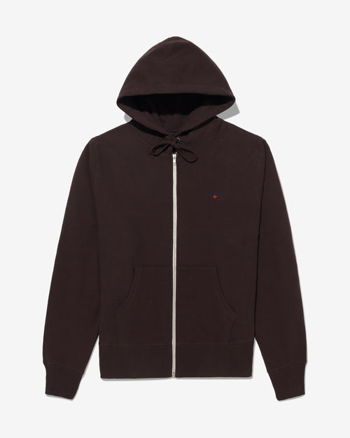 Noah - Lightweight Zip-Up Sweatshirt-Dark Brown