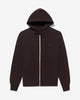 Noah - Lightweight Zip-Up Sweatshirt - Dark Brown - Swatch