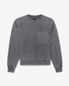 Noah - Chest Pocket Crewneck - Pepper - Swatch