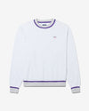 Noah - Striped Rib Crewneck - Ash Heather - Swatch