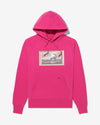 Noah - Noah x The Cure Raglan Hoodie - Pink - Swatch