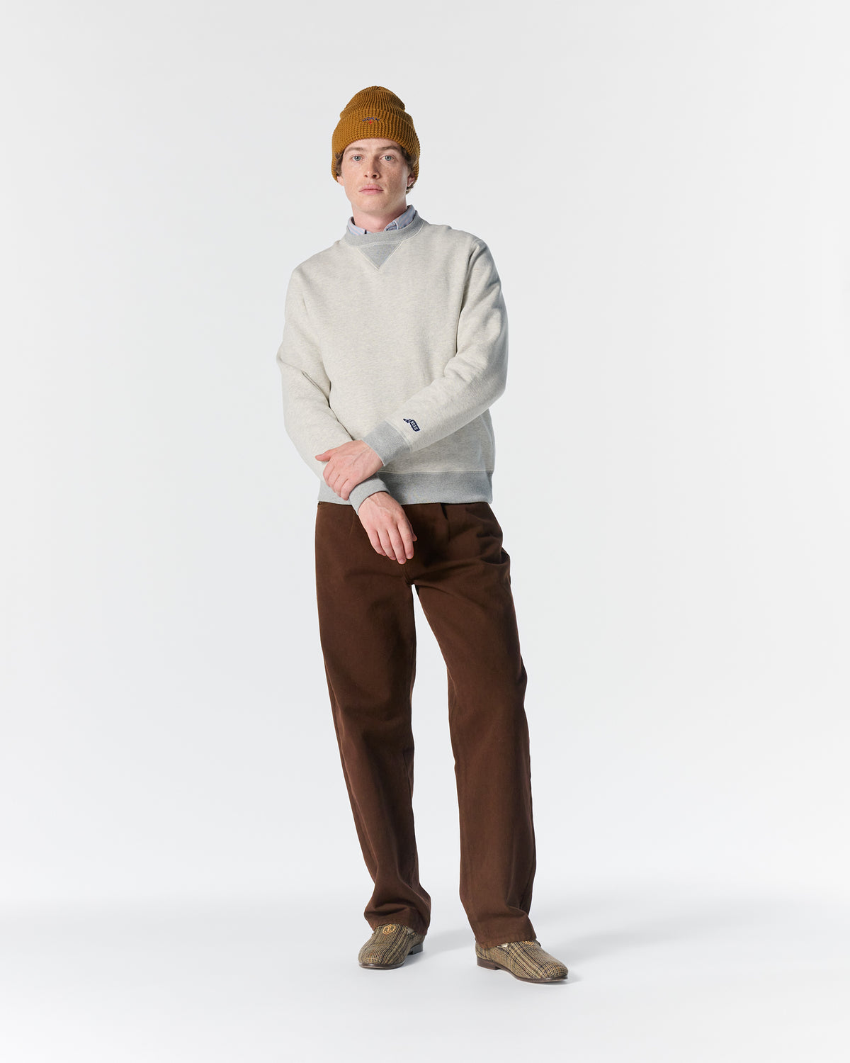 Double V-Notch Crewneck