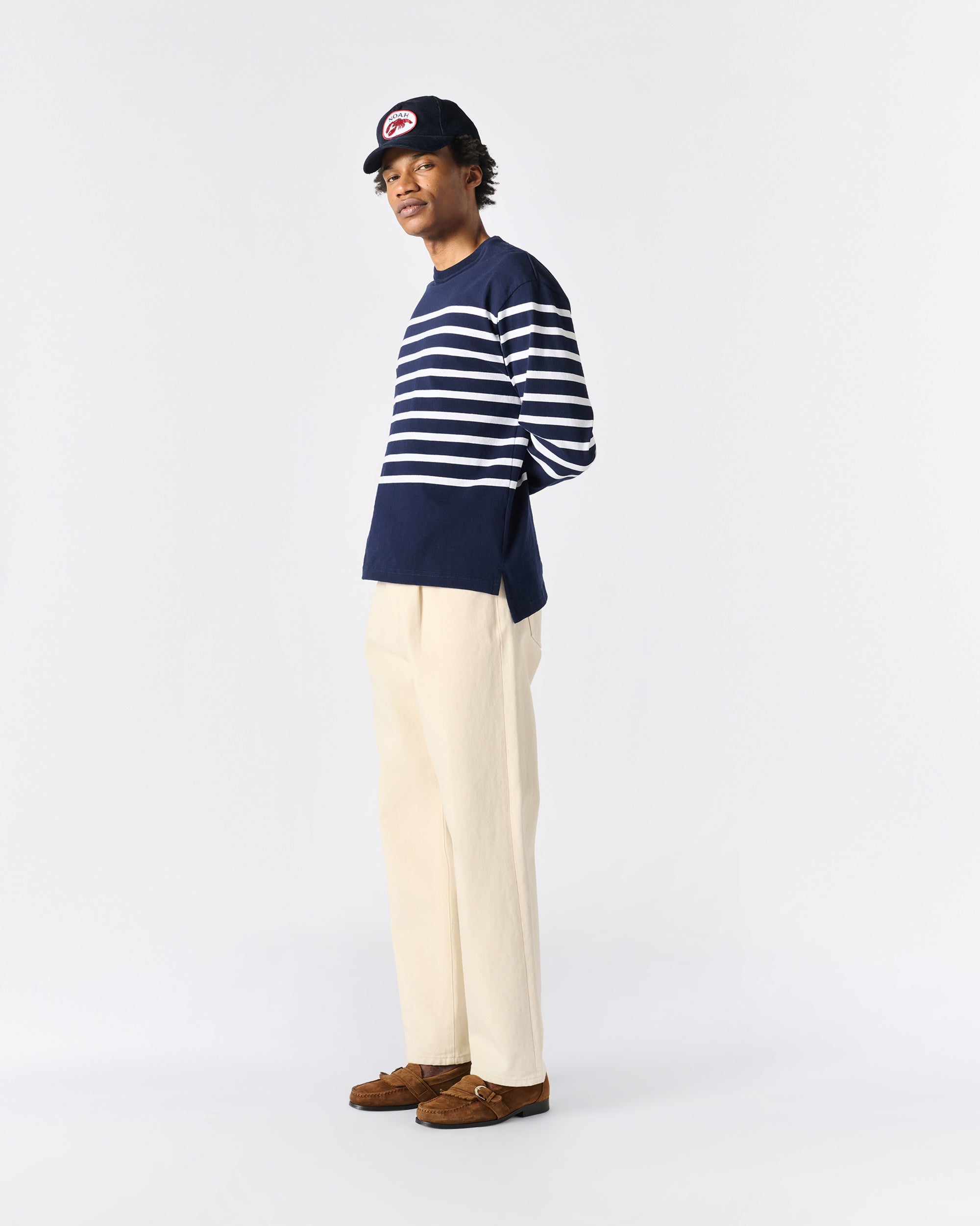 Brushed Pleated Jean - Noah