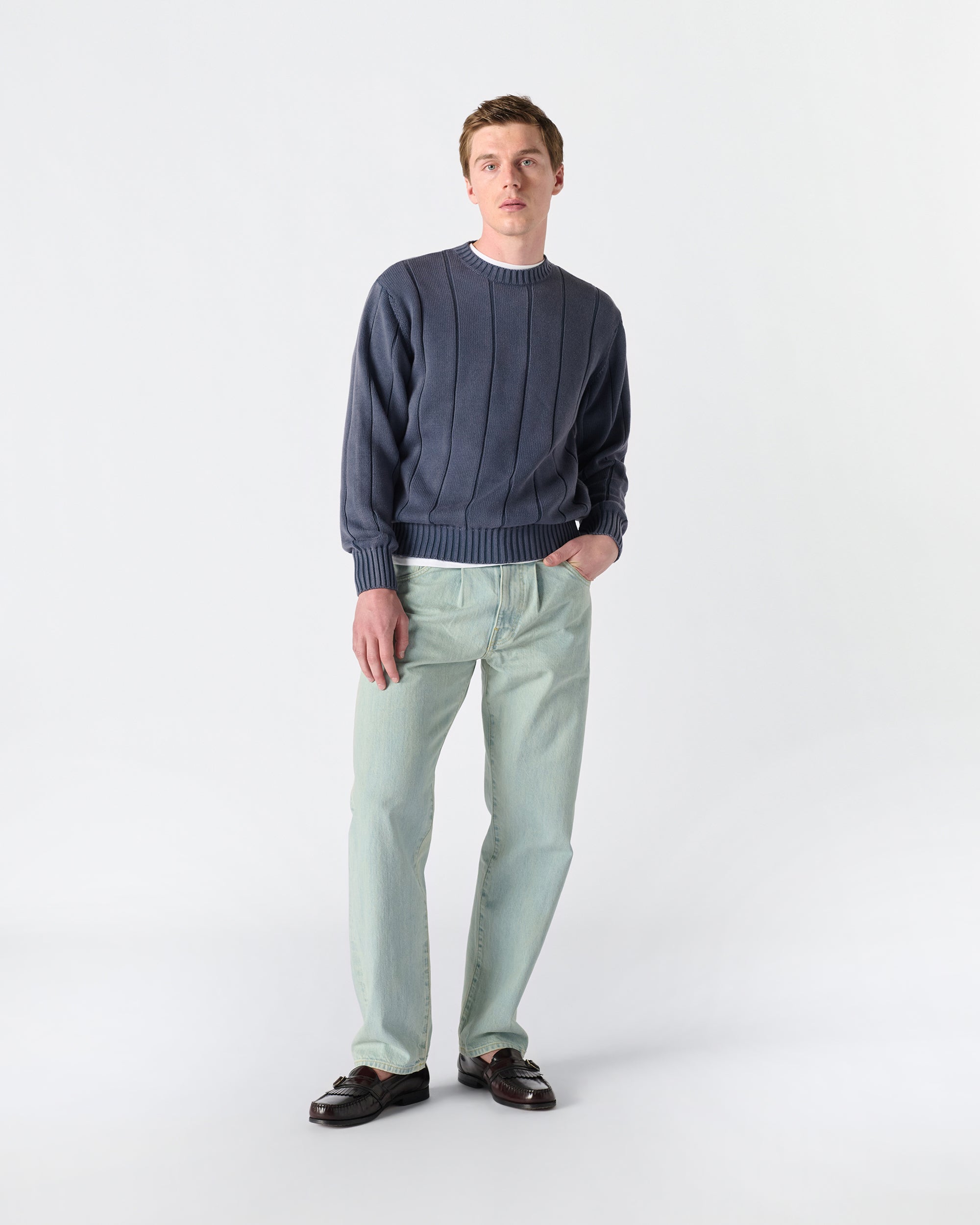 トップス NOAH / Sweater Polo 25SS Navy : M Noah - Sweater Polo in Navy – Stoy
