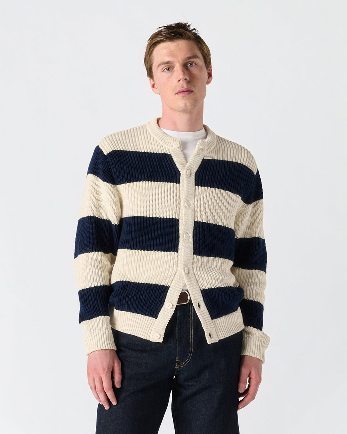 Striped Cotton Sweater - Noah