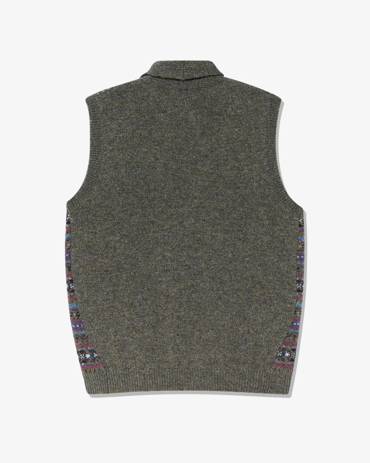 Fair Isle Double-Breasted Shetland Sweater Vest