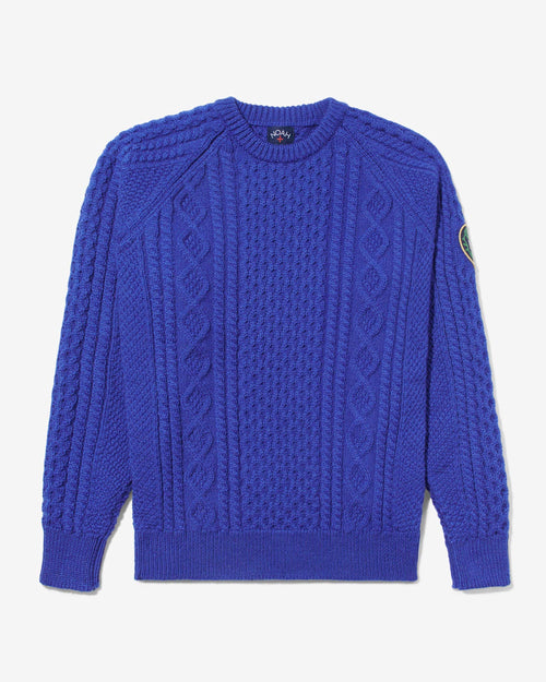 Noah - Fisherman Sweater-Sapphire