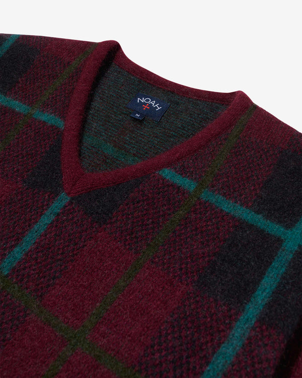 Noah - Plaid Mohair Sweater - Detail