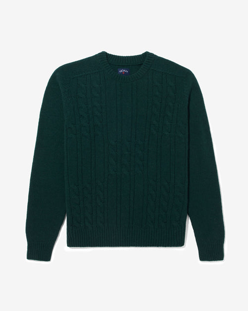 Noah - Cable Knit Sweater-Green