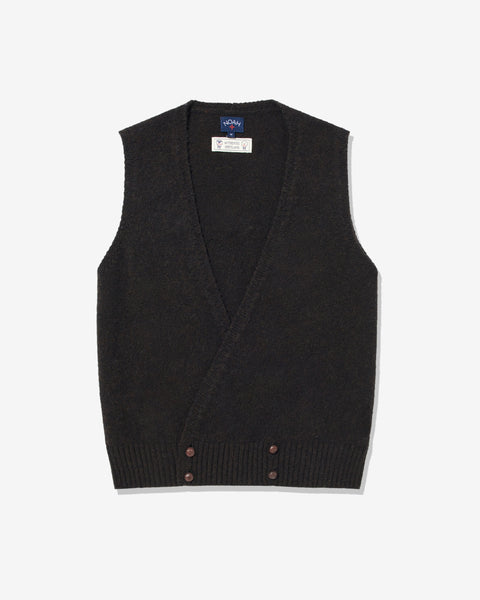 Double-Breasted Shetland Sweater Vest - Noah