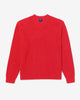 Noah - V-Neck Shaker Stitch Sweater - Red - Swatch