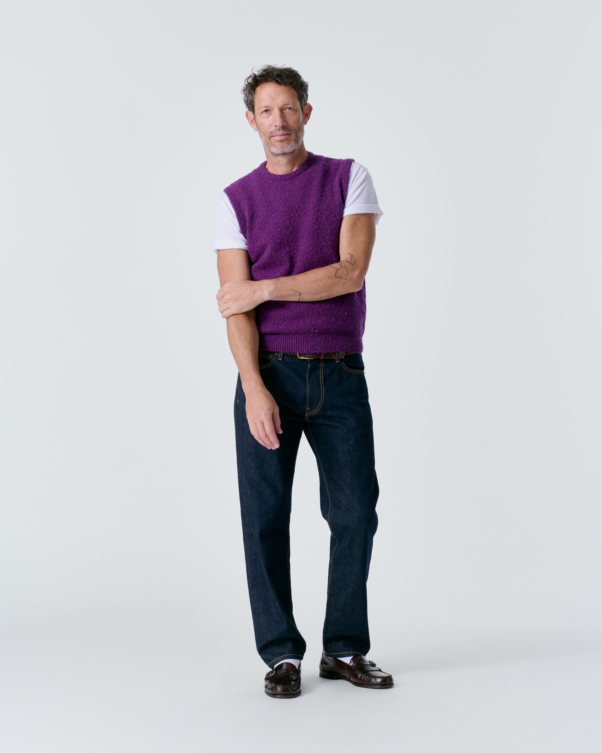 Crewneck Shetland Sweater Vest - Noah