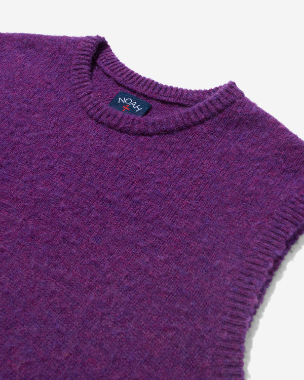 Noah - Crewneck Shetland Sweater Vest - Detail