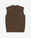 Noah - Twisted Yarn Sweater Vest - Tan/Brown - Swatch