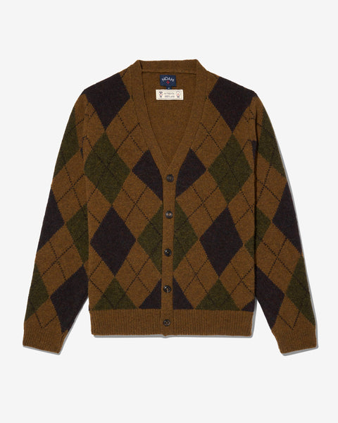 Argyle Shetland Cardigan - Noah