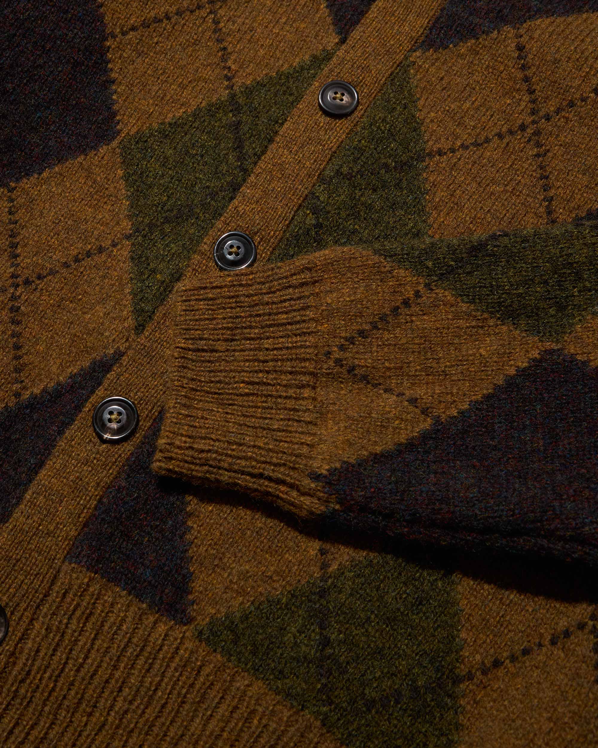 Argyle Shetland Cardigan - Noah