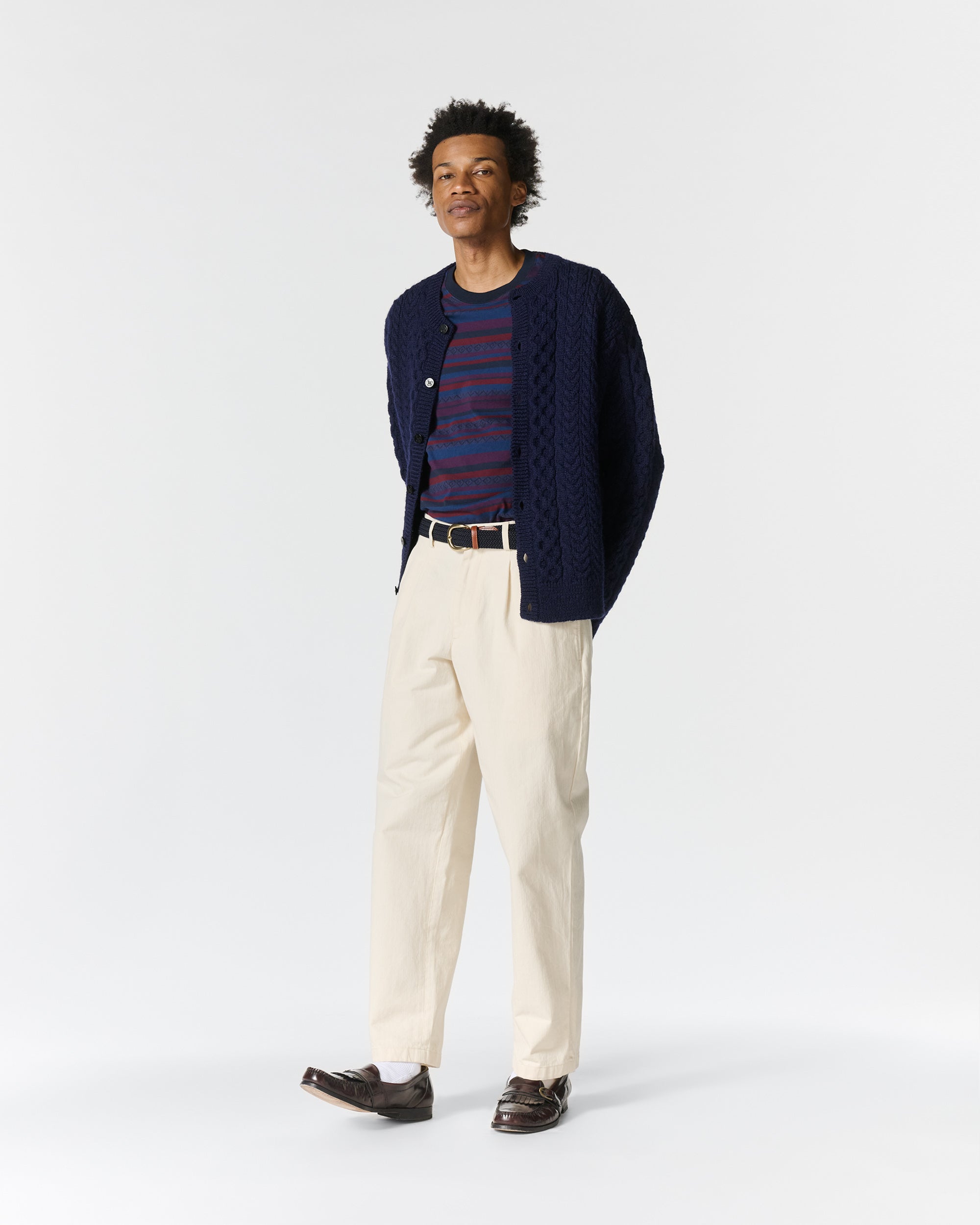 Noah Pirates Knit Sweater Cardigan Sサイズ Wool Fisherman Cardigan - Noah