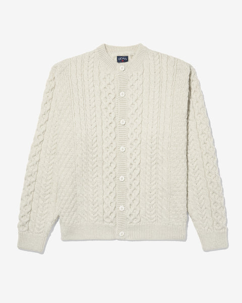 Wool Fisherman Cardigan - Noah