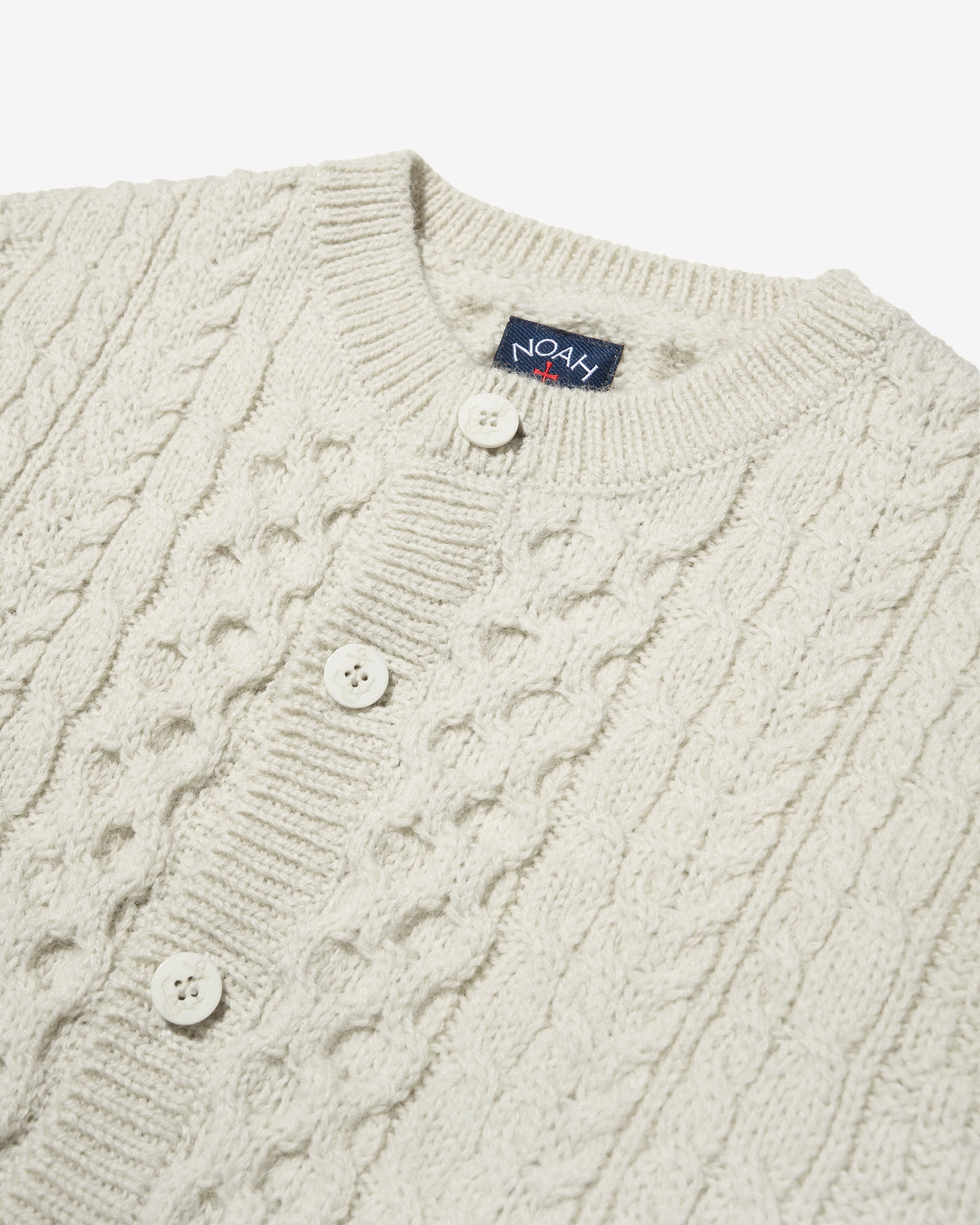 Wool Fisherman Cardigan - Noah