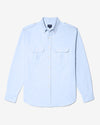 Noah - Epaullete Oxford Shirt - Blue - Swatch