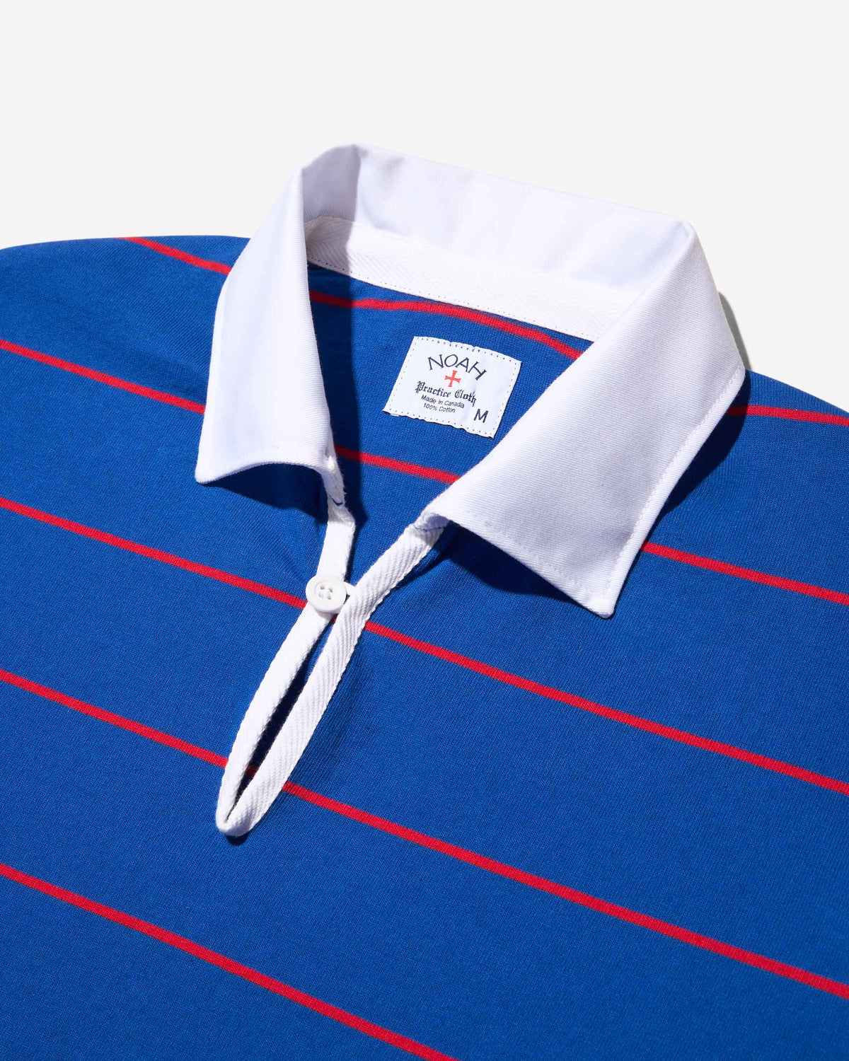 Button Rugby Printed Striped Button Tab Rugby - Noah