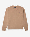 Noah - V-Neck Merino Sweater - Beige - Swatch