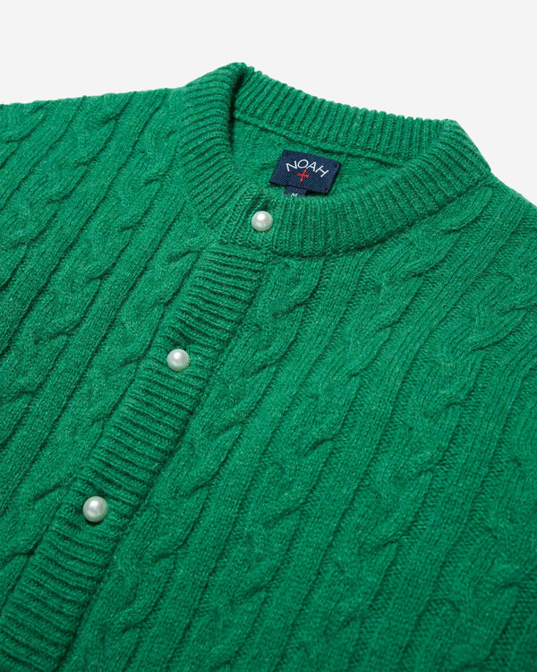 Noah - Shetland Cable Cardigan - Detail