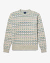 Noah - Fair Isle Crewneck Sweater - Pastel Fair Isle - Swatch