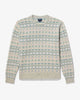 Noah - Fair Isle Crewneck Sweater - Pastel Fair Isle - Swatch