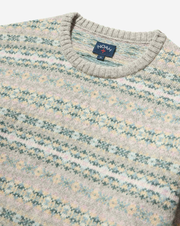Noah - Fair Isle Crewneck Sweater - Detail