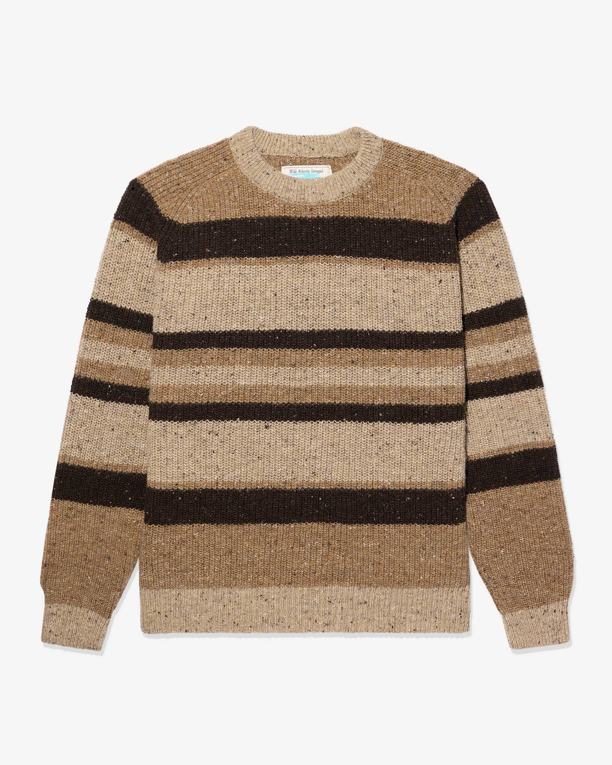 Striped Donegal Shaker Sweater