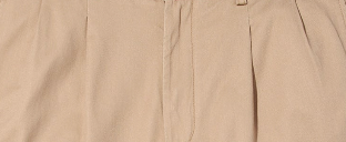 Noah - Twill Double-Pleat Pant - Sand - Swatch