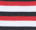 Noah - Striped Sock - Black/Red - Swatch