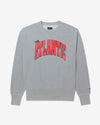 Noah - Noah x The Atlantic High Rib Crewneck - Heather Grey - Swatch