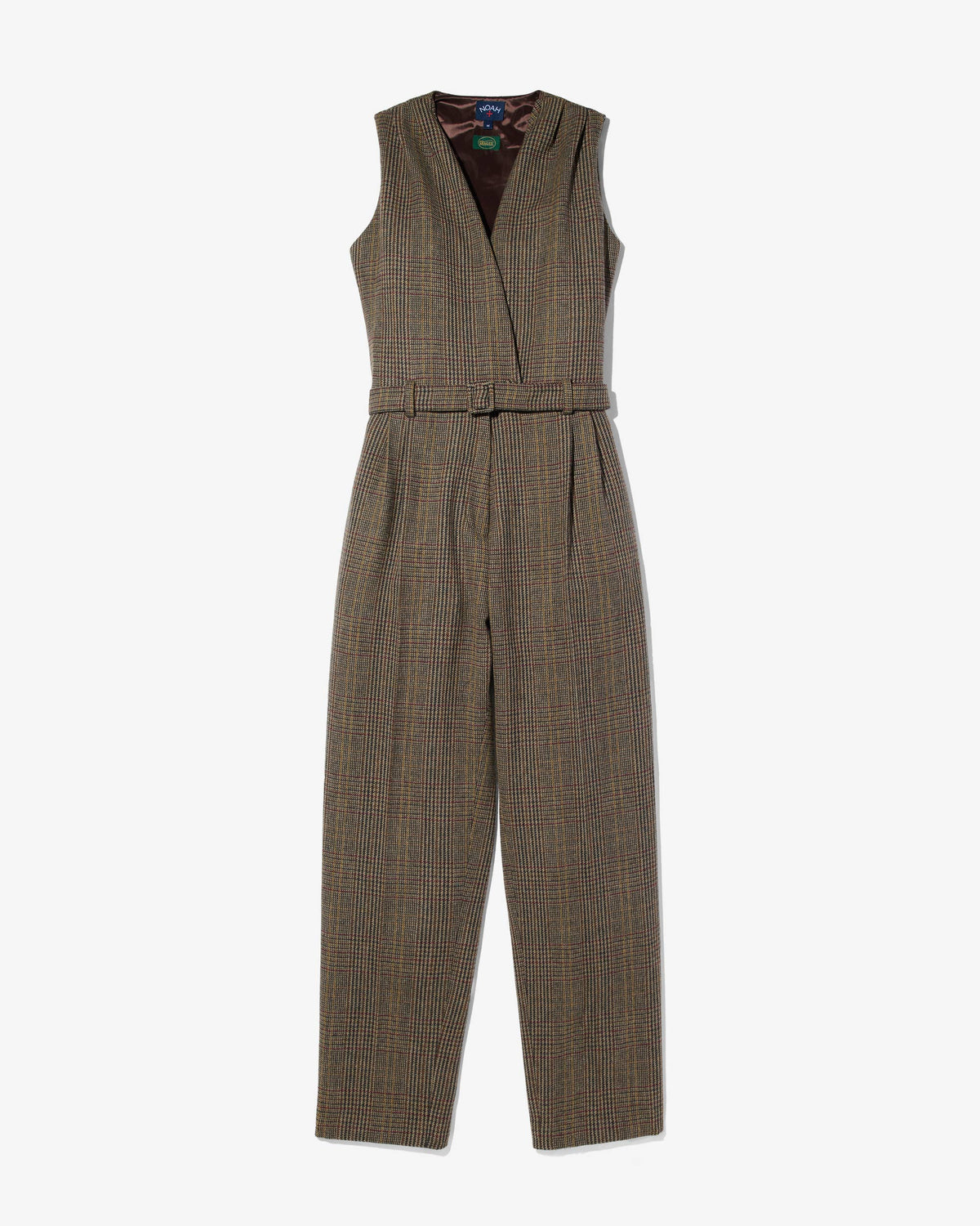 Pleated Wool Jumpsuit