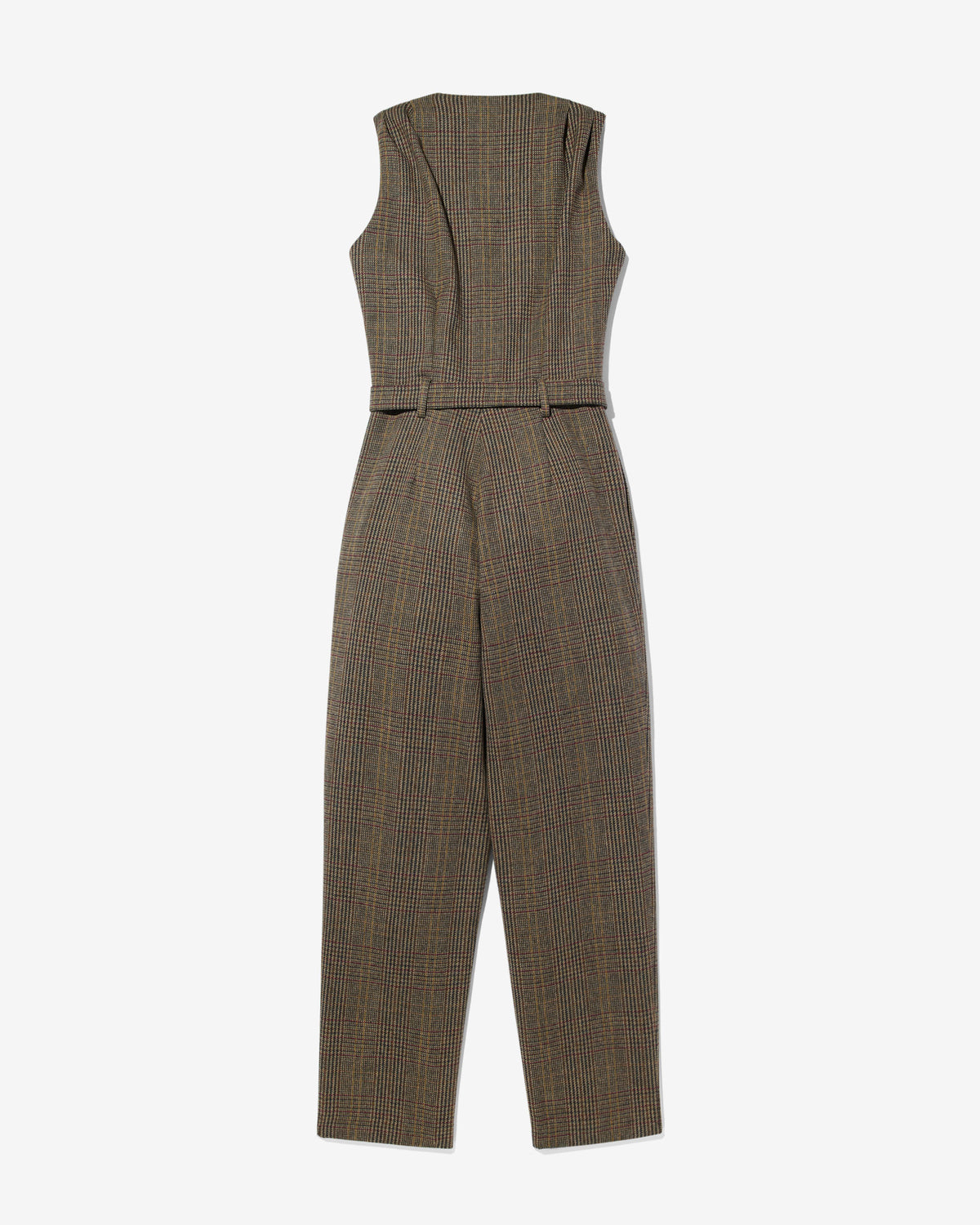 Pleated Wool Jumpsuit