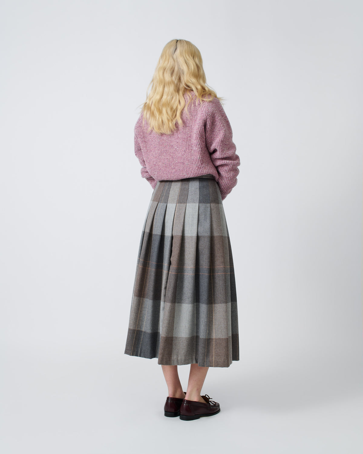 Plaid Wrap Skirt