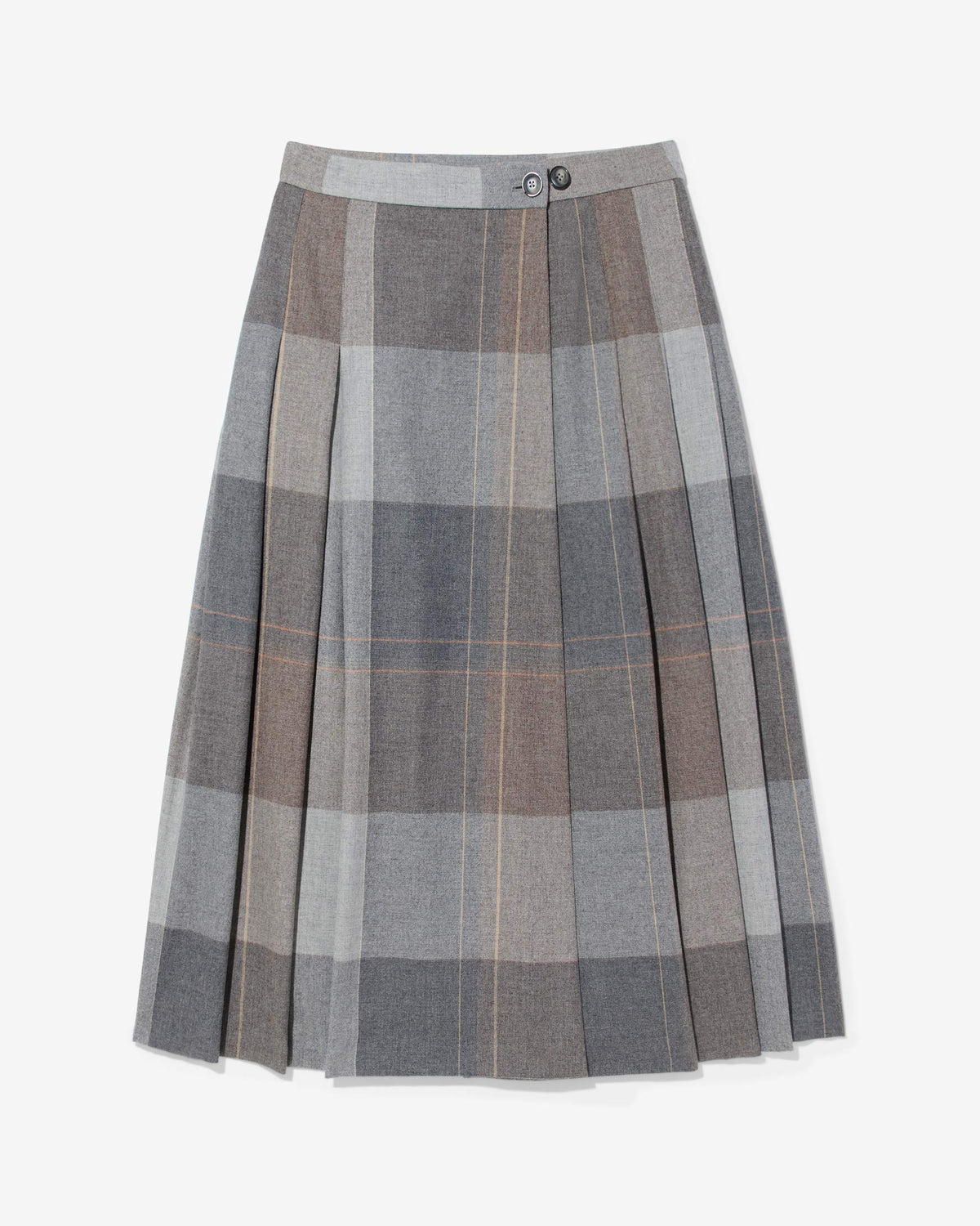 Plaid Wrap Skirt