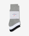 Noah - Multi Pack Sock - Black/White/Heather - Swatch