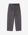 Noah - Double-Pleat Wool Pant - Grey - Swatch