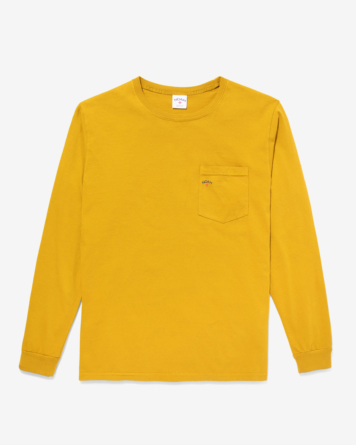 Noah Long Sleeve Core Logo Pocket Tee