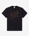 Noah - Sound Of Love Tee - Jet Black - Swatch