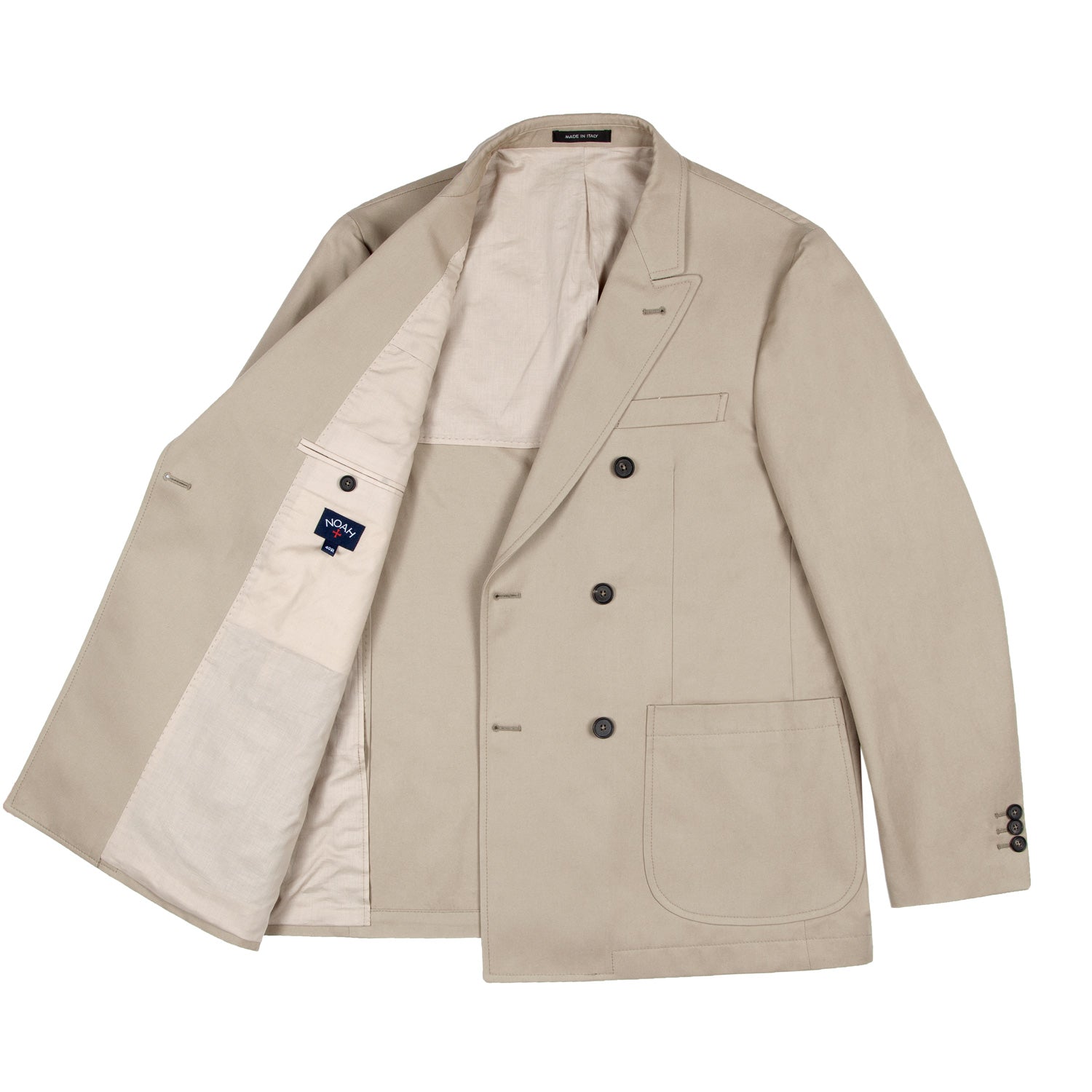 Cotton Double Breasted Jacket - Noah