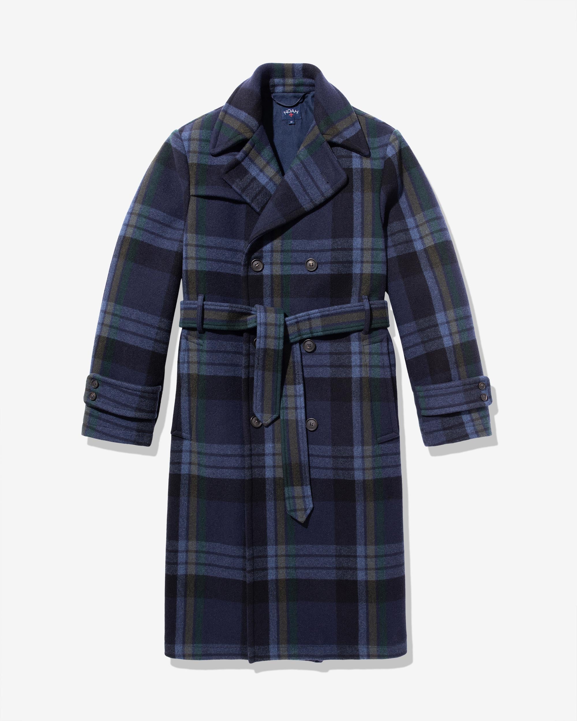 Noah cashball tartan collar A-2 jacket