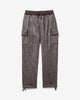 Noah - Wool Knit Cargo Pant - Brown Tartan - Swatch