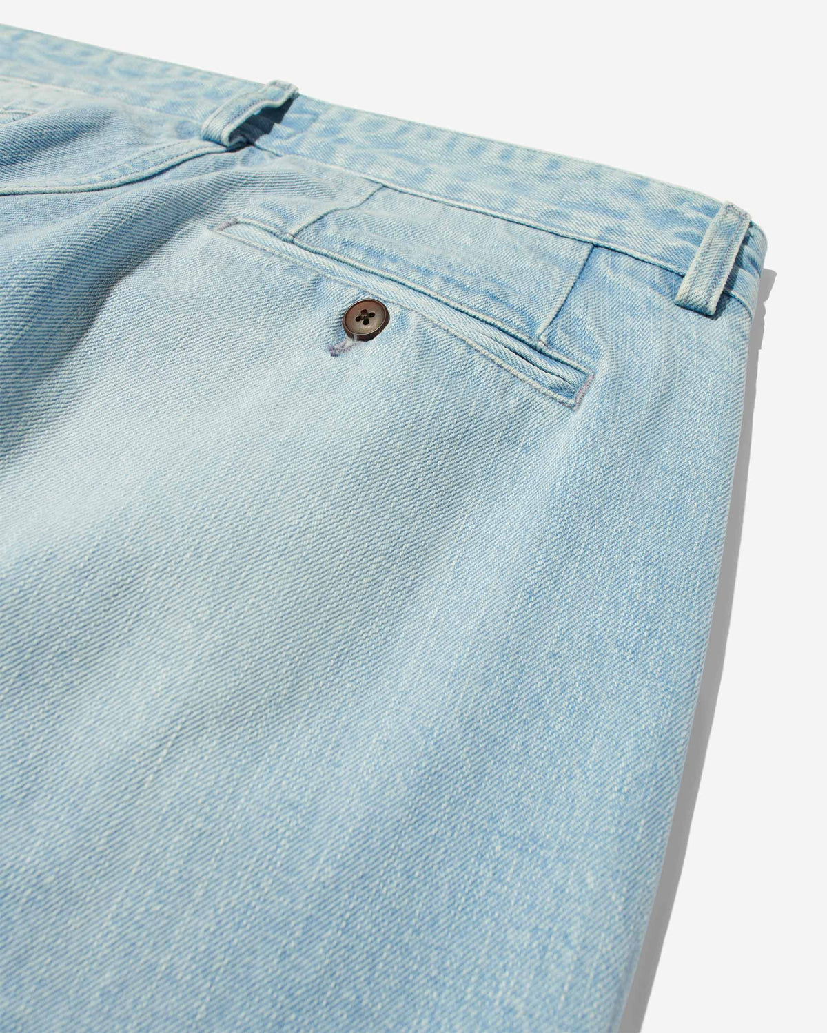 Double-Pleat Denim Pant