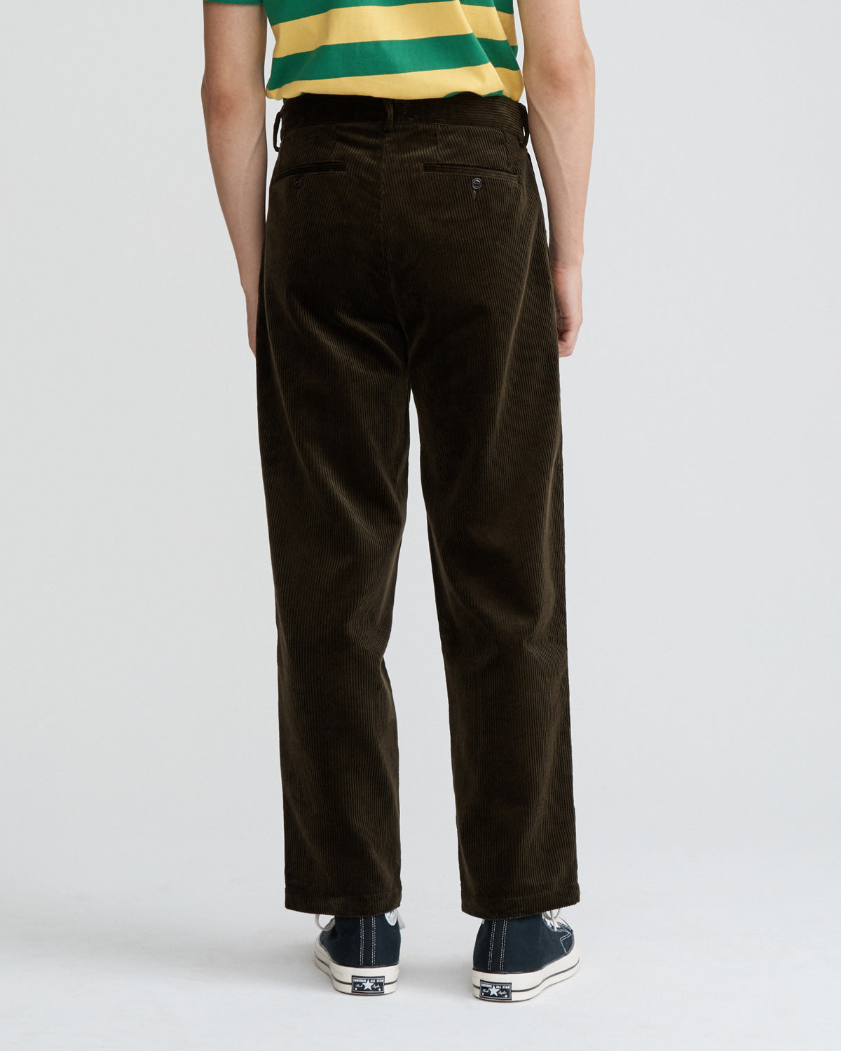 Double-Pleat Corduroy Trousers